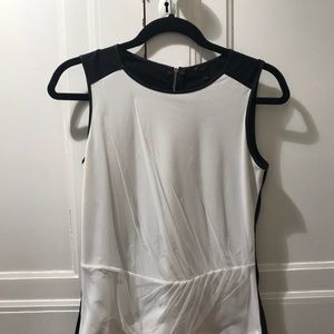 Ann Taylor Black&White Sleeveless Top